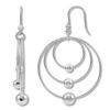 Thumbnail Image 1 of Circle & Bead Dangle Earrings Sterling Silver
