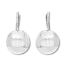 Polished Sphere Earrings Sterling Silver