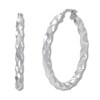Thumbnail Image 1 of Twist Hoop Earrings Sterling Silver 40mm