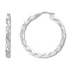 Thumbnail Image 2 of Twist Hoop Earrings Sterling Silver 40mm