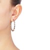 Thumbnail Image 3 of Twist Hoop Earrings Sterling Silver 40mm