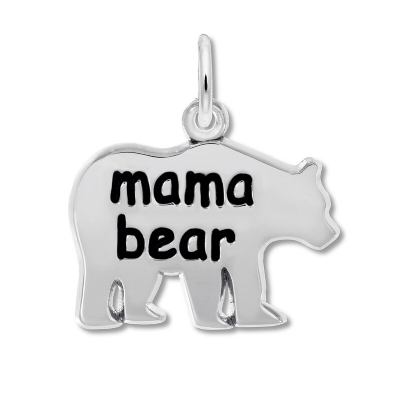 Mama Bear Charm Sterling Silver