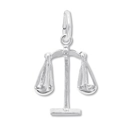 Scales of Justice Charm Sterling Silver