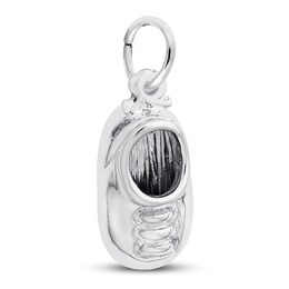 Baby Shoe Charm Sterling Silver