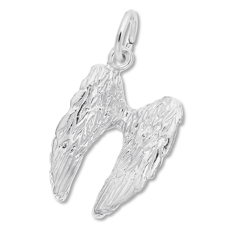 Angel Wings Charm Sterling Silver