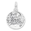 Happy Birthday Charm Sterling Silver