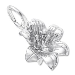 Lily Charm Sterling Silver