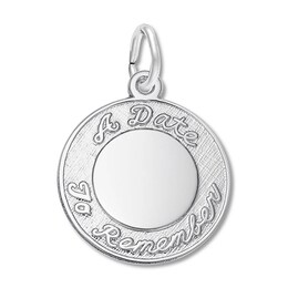 A Date to Remember Sterling Silver Charm