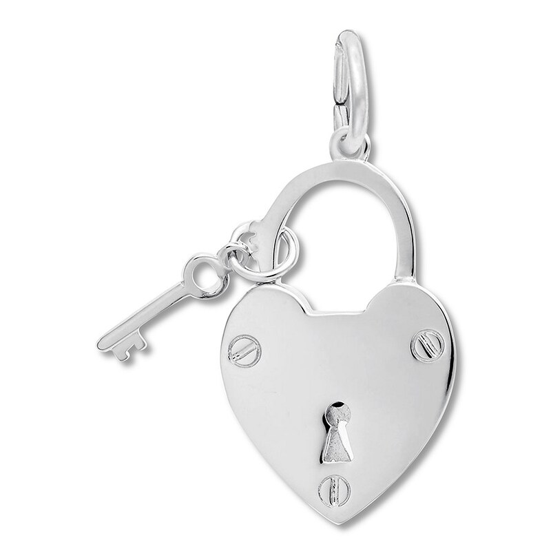 Sterling Silver Square Padlock Clasp