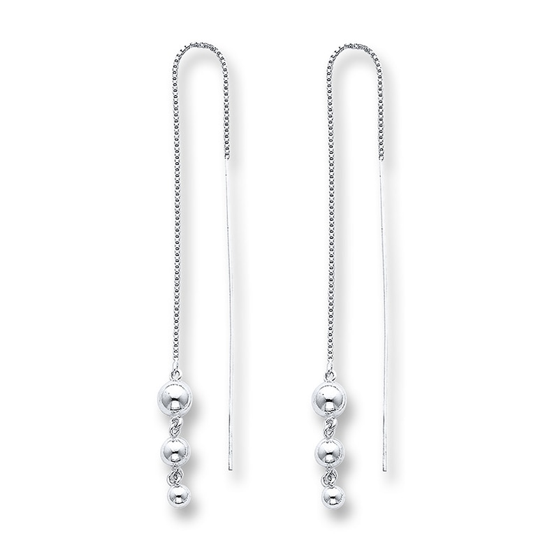 Threader Silver Hoops Threader Silver Hoops