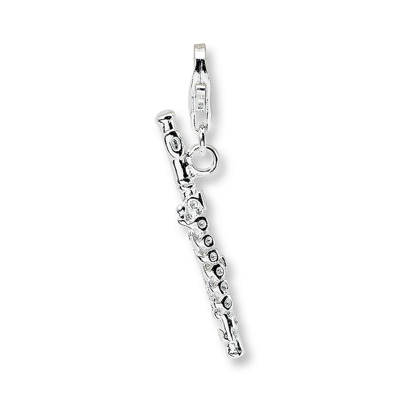 Main Image 1 of Flute Charm Sterling Silver
