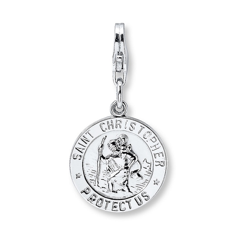 Main Image 1 of St. Christopher Medal Sterling Silver Charm