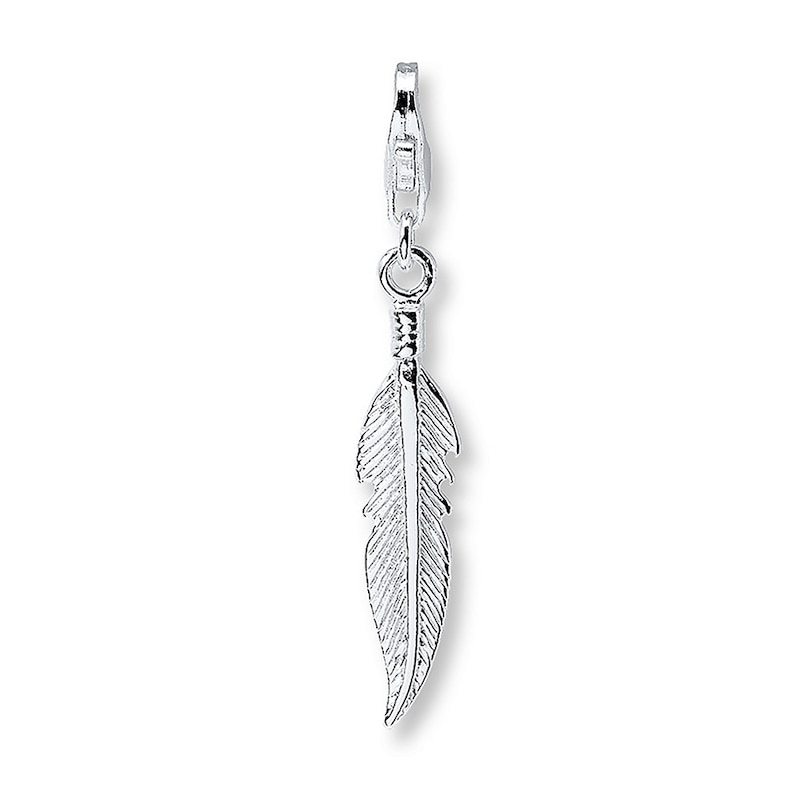 Main Image 1 of Feather Charm Sterling Silver