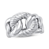 Thumbnail Image 1 of Rope Interlock Ring Sterling Silver