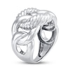 Thumbnail Image 1 of Rope Interlock Ring Sterling Silver