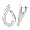 Thumbnail Image 1 of Oval Drop Earrings Sterling Silver