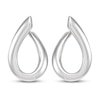 Thumbnail Image 1 of Oval Drop Earrings Sterling Silver