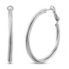 Thumbnail Image 1 of Crossover Hoop Earrings Sterling Silver