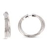 Thumbnail Image 0 of Pesavento DNA Spring Small Hoop Earrings Sterling Silver/Rhodium-Plated