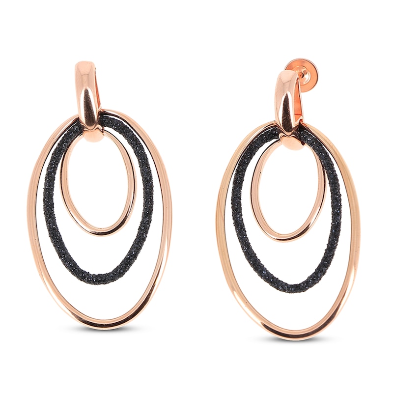 Pesavento Polvere Di Sogni Tri-Hoop Earrings Sterling Silver/18K Rose Gold-Plated
