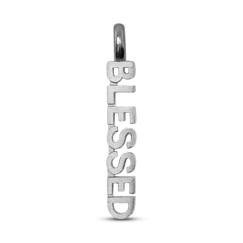 Main Image 1 of Alex Woo Mini X BLESSED Charm Sterling Silver