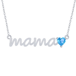 Color Stone Mama Necklace