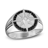 Thumbnail Image 1 of 1933 by Esquire Men's Diamond Compass Ring 1/3 ct tw Round Sterling Silver
