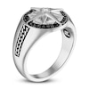 Thumbnail Image 2 of 1933 by Esquire Men's Diamond Compass Ring 1/3 ct tw Round Sterling Silver