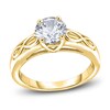 Thumbnail Image 1 of Diamond Solitaire Infinity Engagement Ring 1 ct tw Round 14K Yellow Gold (I2/I)