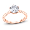 Thumbnail Image 1 of Diamond Cathedral Solitaire Engagement Ring 2 ct tw Round 14K Rose Gold (I2/I)