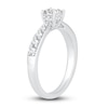 Thumbnail Image 1 of Diamond Engagement Ring 3/4 ct tw Princess/Round 14K White Gold