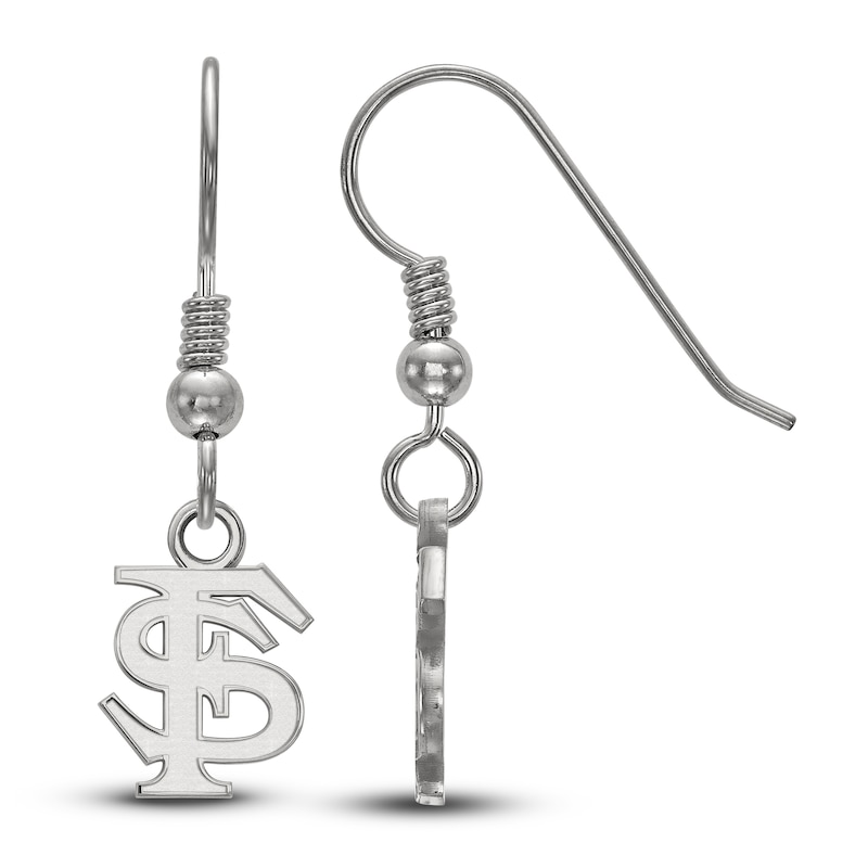 Florida State University Dangle Earrings Sterling Silver