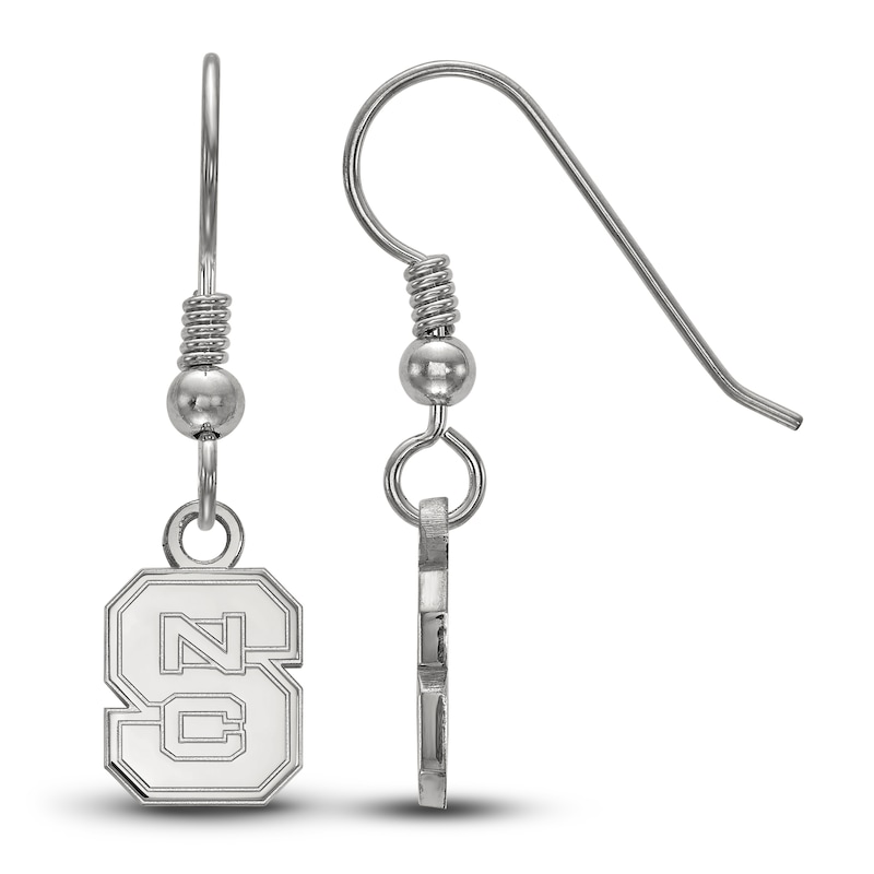 Main Image 1 of North Carolina State University Dangle Earrings Sterling Silver