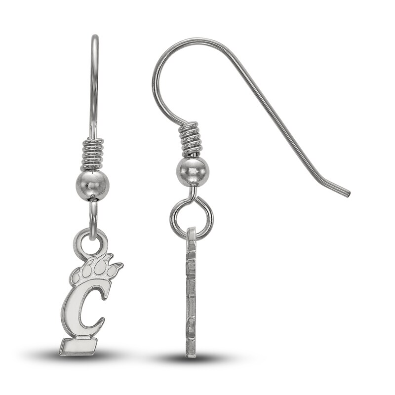 University of Cincinnati Dangle Earrings Sterling Silver