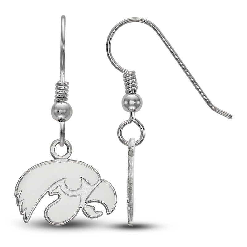 University of Iowa Dangle Earrings Sterling Silver