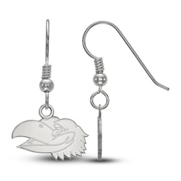 University of Kansas Dangle Earrings Sterling Silver