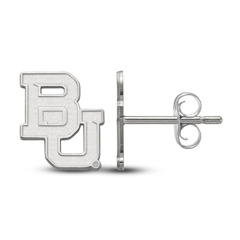 Baylor University Stud Earrings Sterling Silver