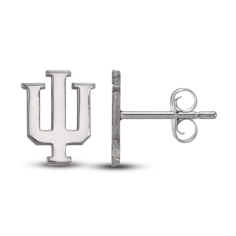 Indiana University Stud Earrings Sterling Silver