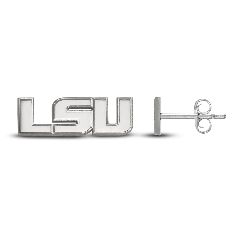 Louisiana State University Stud Earrings Sterling Silver