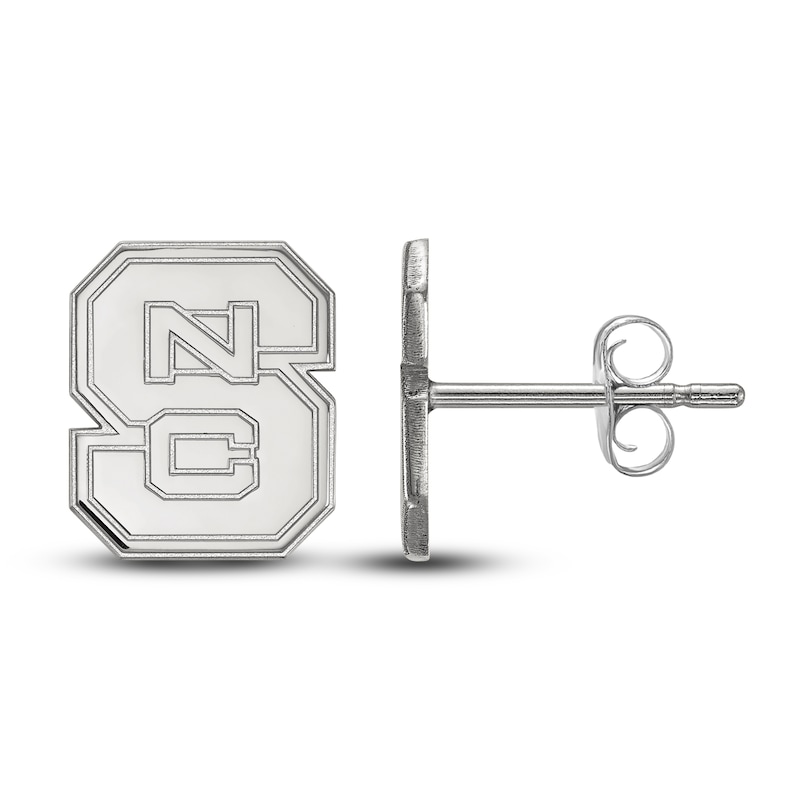 North Carolina State University Stud Earrings Sterling Silver