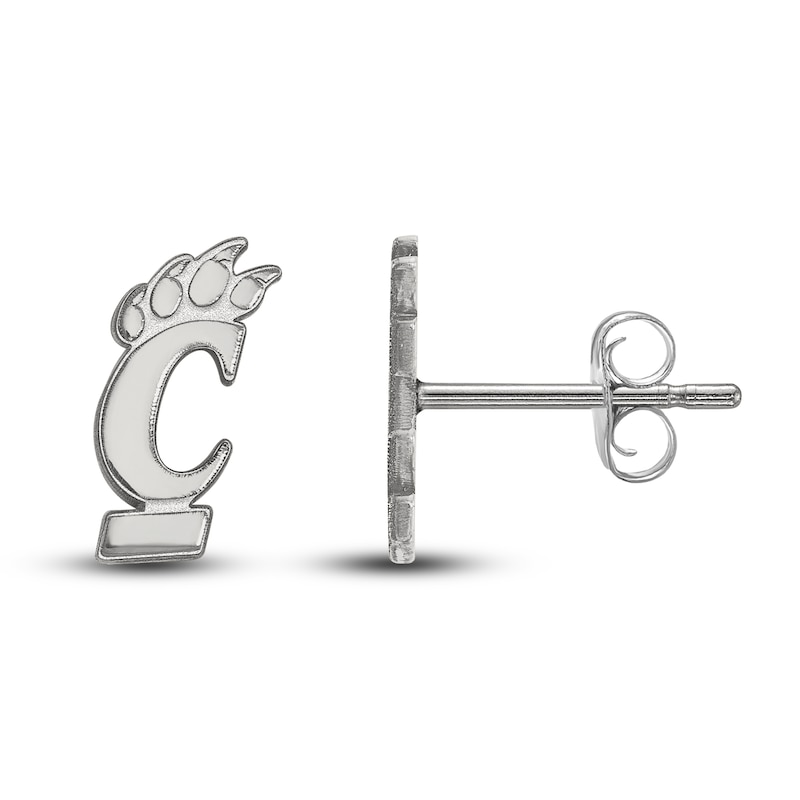 Main Image 1 of University of Cincinnati Stud Earrings Sterling Silver