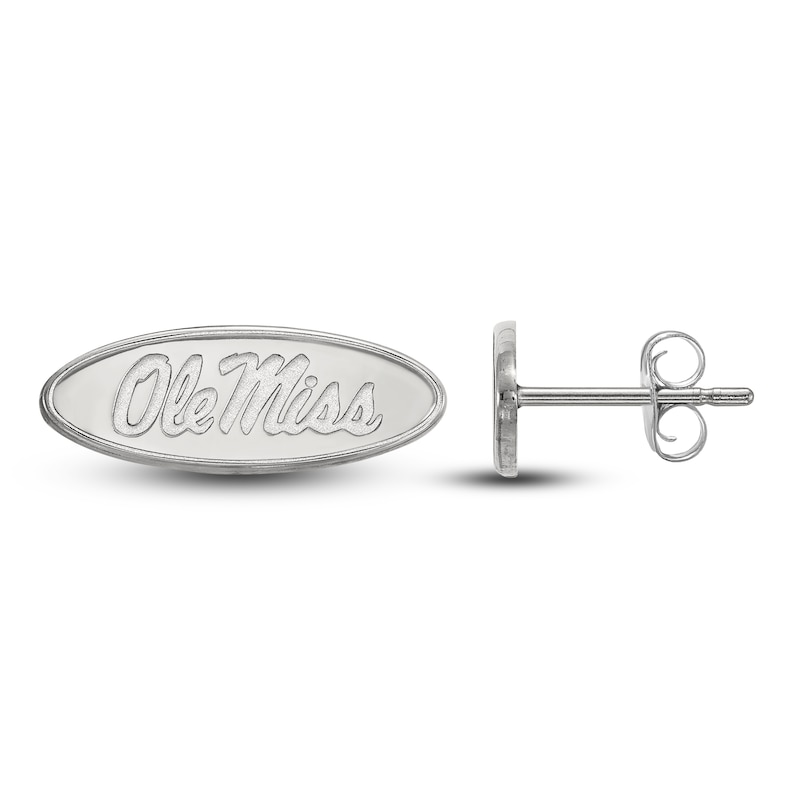 University of Mississippi Stud Earrings Sterling Silver