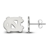 University of North Carolina Stud Earrings Sterling Silver
