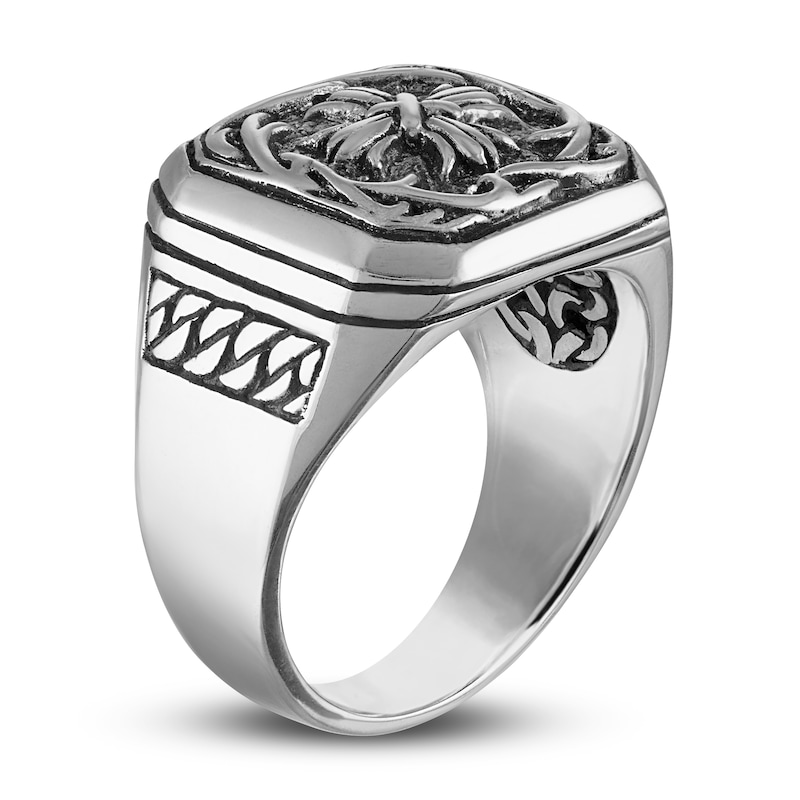 Main Image 2 of 1933 by Esquire Men's Celtic Design Ring Sterling Silver