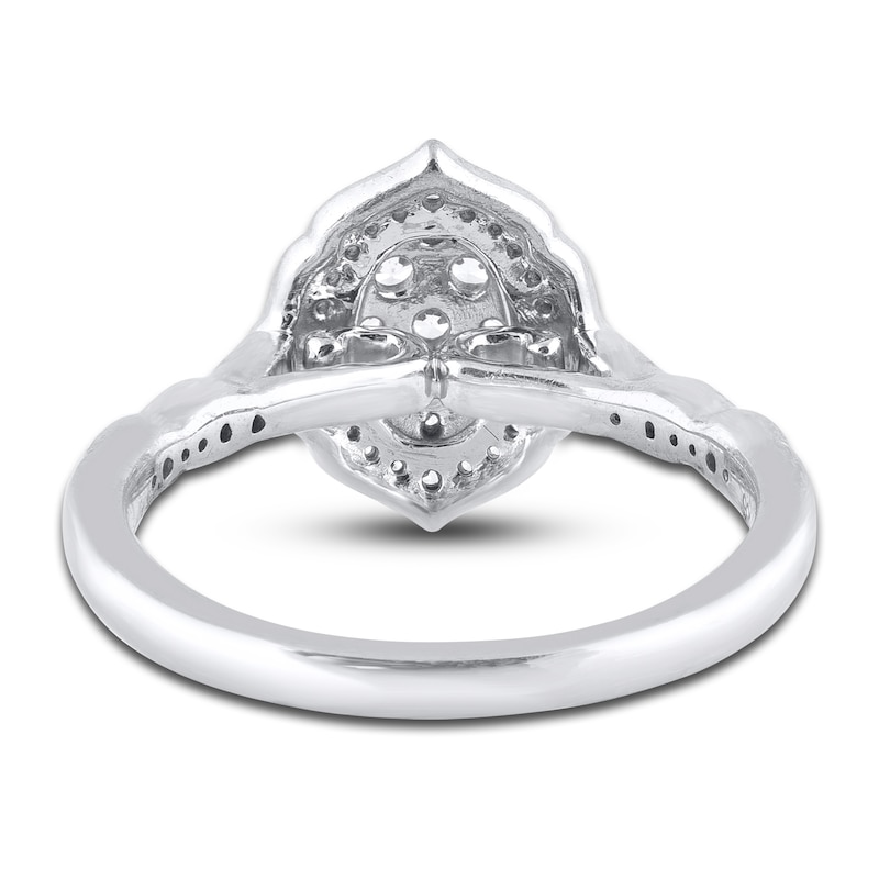 Diamond Engagement Ring 1/2 ct tw Round 14K White Gold