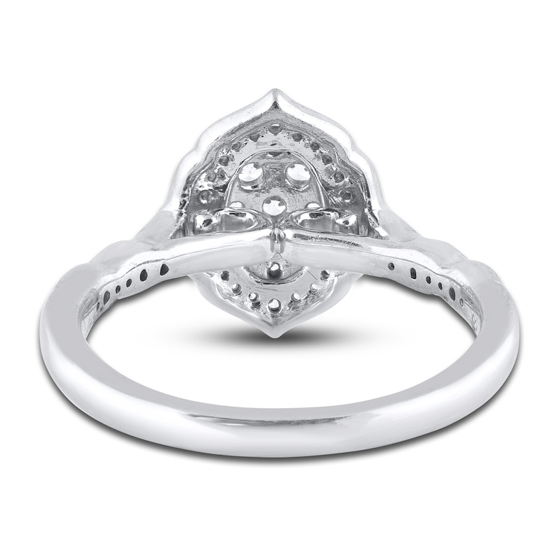 Main Image 3 of Diamond Engagement Ring 1/2 ct tw Round 14K White Gold