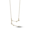 Thumbnail Image 2 of Diamond Gemini Constellation Necklace 1/6 ct tw Round 14K Yellow Gold