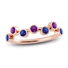 Thumbnail Image 1 of Juliette Maison Natural Amethyst & Natural Blue Sapphire Ring 10K Rose Gold