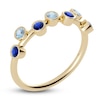Thumbnail Image 2 of Juliette Maison Natural Aquamarine & Natural Blue Sapphire Ring 10K Yellow Gold