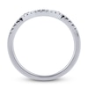 Thumbnail Image 2 of Diamond Contour Wedding Band 1/8 ct tw Round 14K White Gold
